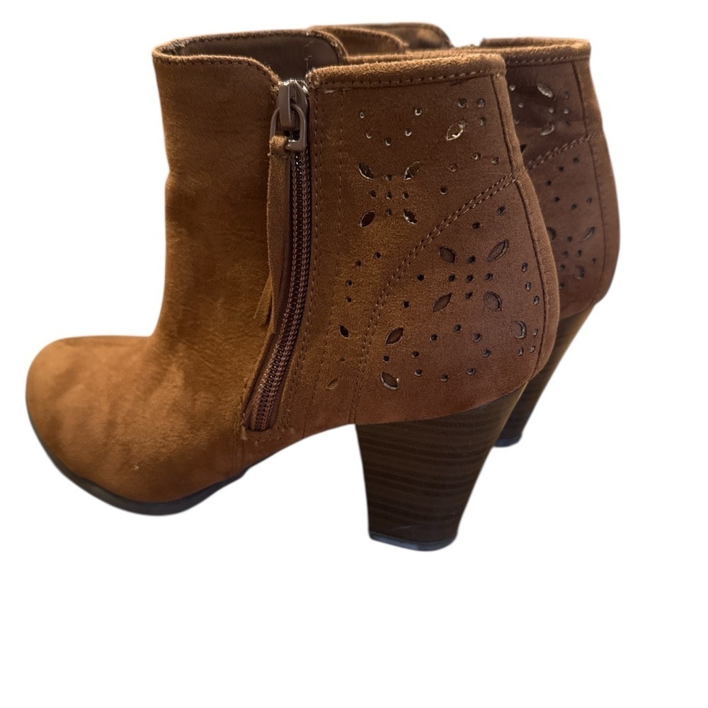 American Eagle Brown Suede Ankle Boots 8 1/2 - Picture 5 of 7